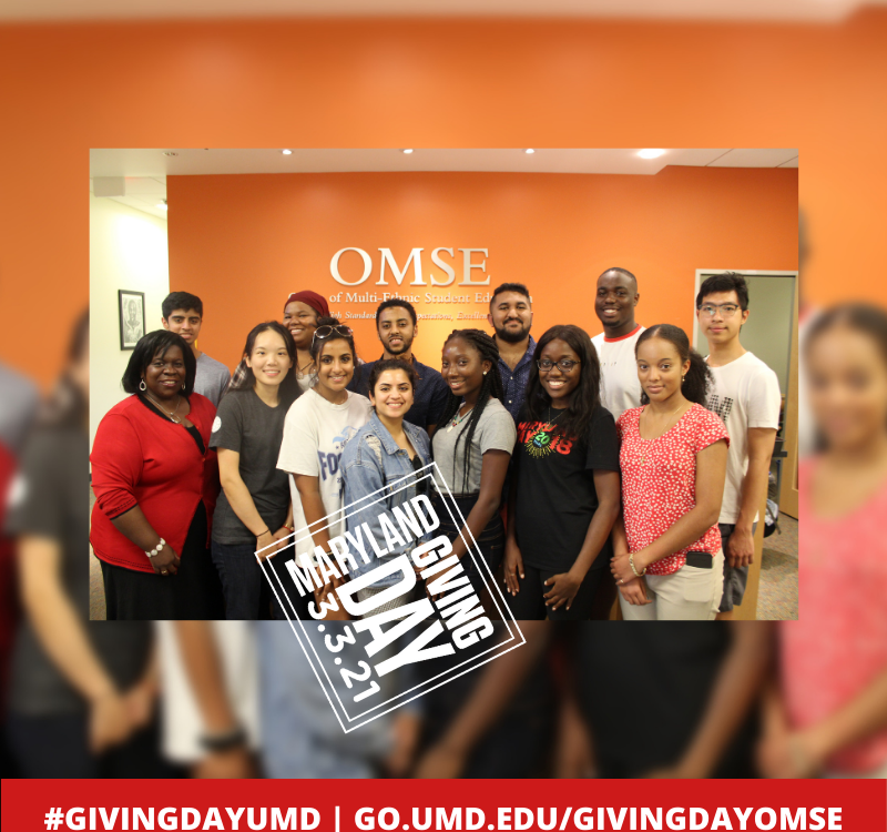Giving Day Graphic OMSE University of Maryland