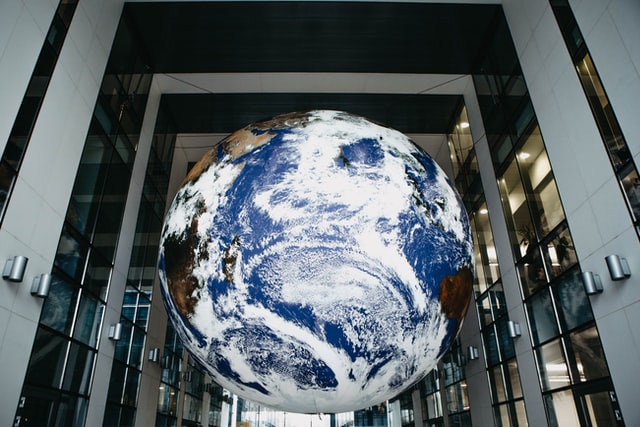 Globe in office